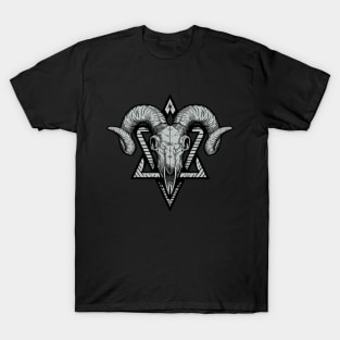 The gothic goat skull symbol T-Shirt